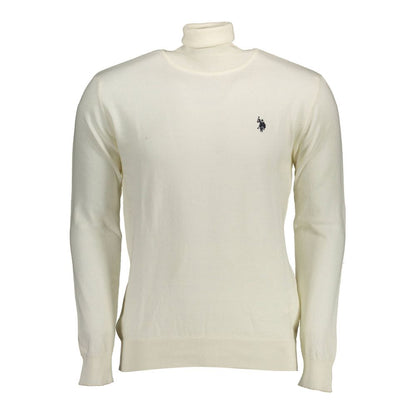 US POLO ASSN. Weißer Baumwollpullover für Herren