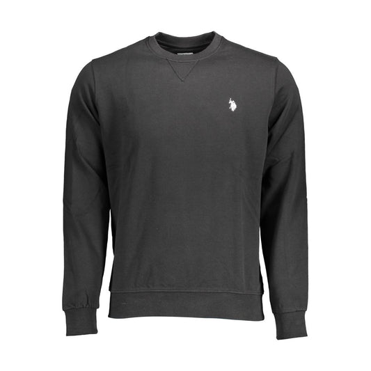 US POLO ASSN. Schwarzer Baumwollpullover für Herren