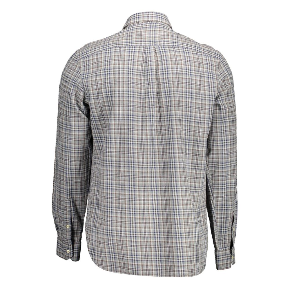 U.S. POLO ASSN. Gray Cotton Men Shirt