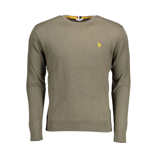 US POLO ASSN. Grüner Baumwollpullover für Herren