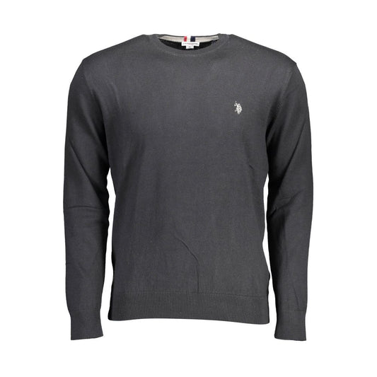 US POLO ASSN. Schwarzer Baumwollpullover für Herren