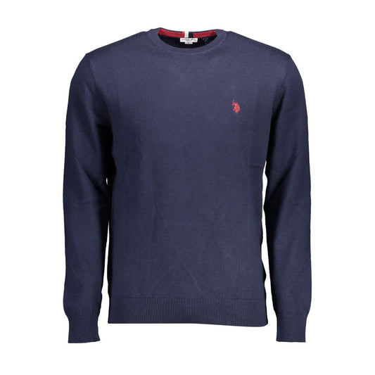 U.S. POLO ASSN. Blue Cotton Men Sweater