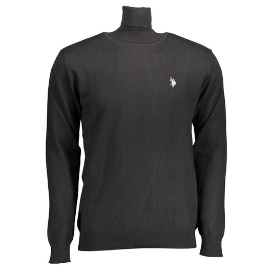 US POLO ASSN. Schwarzer Baumwollpullover für Herren