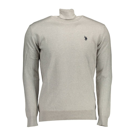 US POLO ASSN. Grauer Baumwollpullover für Herren