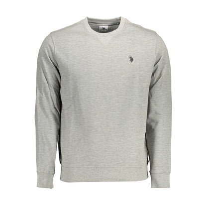 US POLO ASSN. Grauer Baumwollpullover für Herren