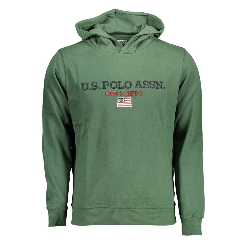 US POLO ASSN. Grüner Baumwollpullover für Herren