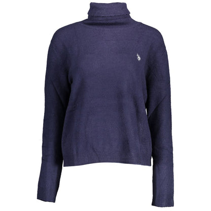 US POLO ASSN. Blauer Acryl-Pullover für Damen