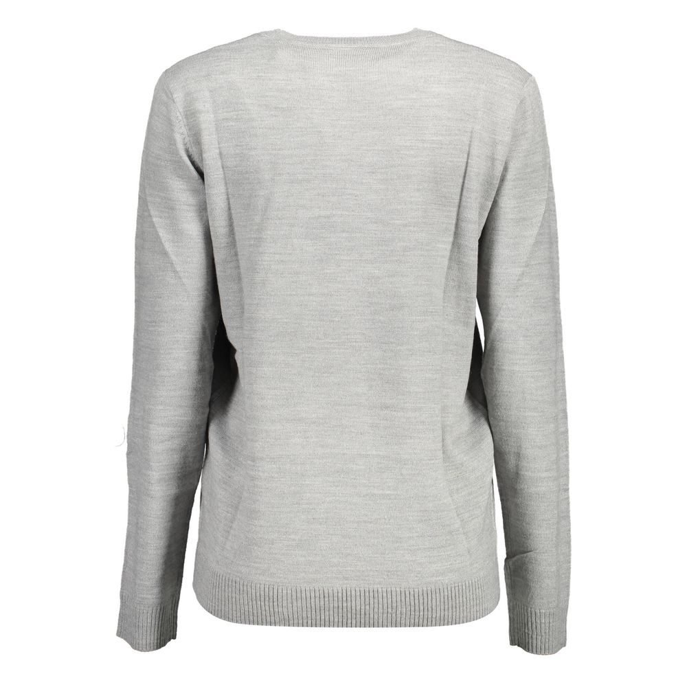 U.S. POLO ASSN. Gray Acrylic Women Sweater