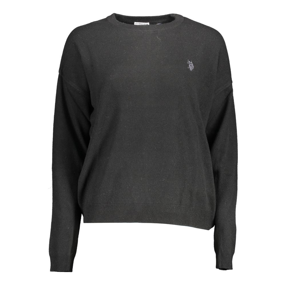 US POLO ASSN. Schwarzer Wollpullover für Damen