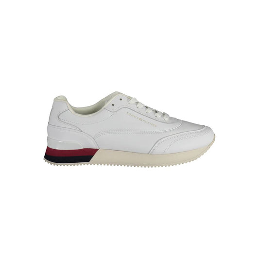 Tommy Hilfiger – Weiße Leder-Sneaker für Damen