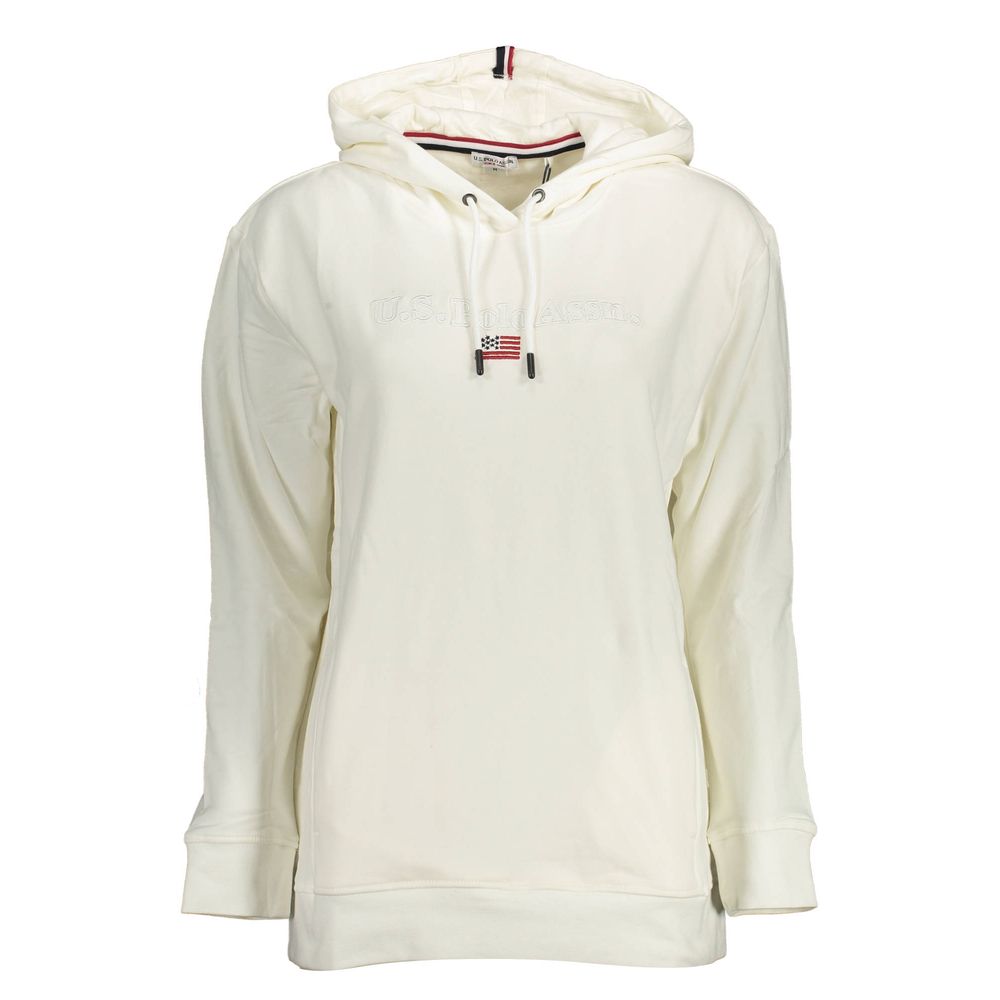 US POLO ASSN. Weißer Baumwollpullover für Damen