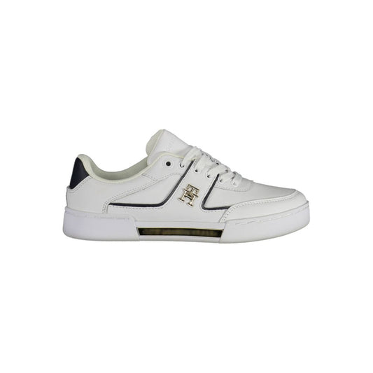 Tommy Hilfiger – Weiße Leder-Sneaker für Damen