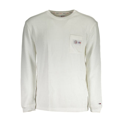 Tommy Hilfiger White Cotton Men Sweater