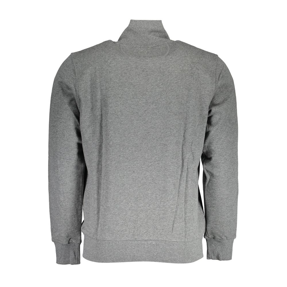 La Martina Gray Cotton Men Sweater