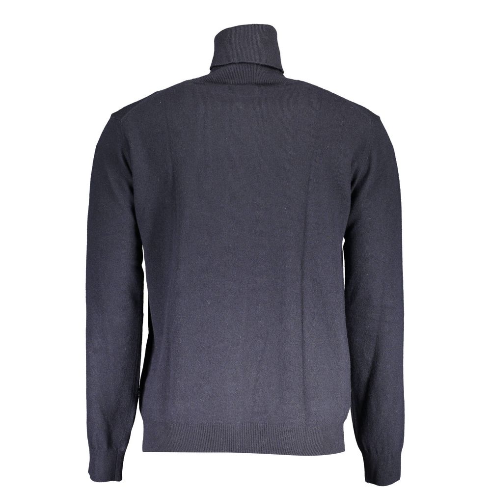 La Martina Blue Wool Mens Sweater