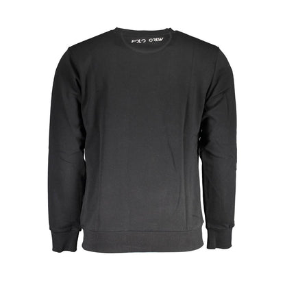 La Martina Black Cotton Men Sweater