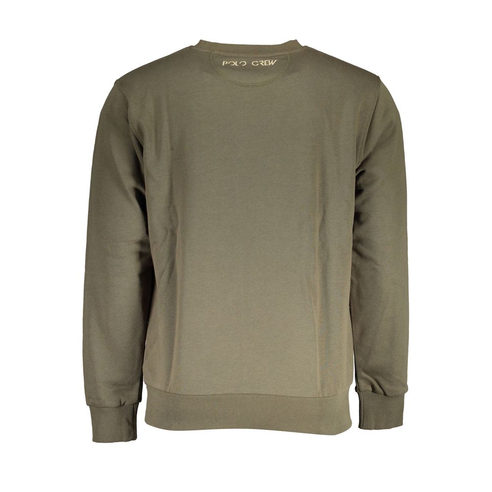 La Martina Green Cotton Men Sweater