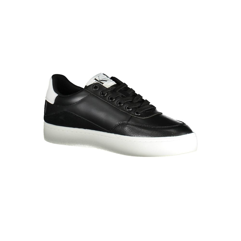 Calvin Klein – Schwarze Leder-Sneaker für Damen