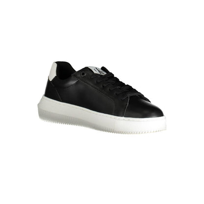 Calvin Klein Black Leather Women Sneaker