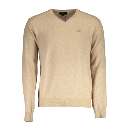 La Martina Beige Wollpullover für Herren