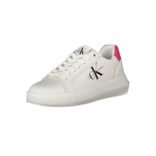 Calvin Klein White Leather Women Sneaker