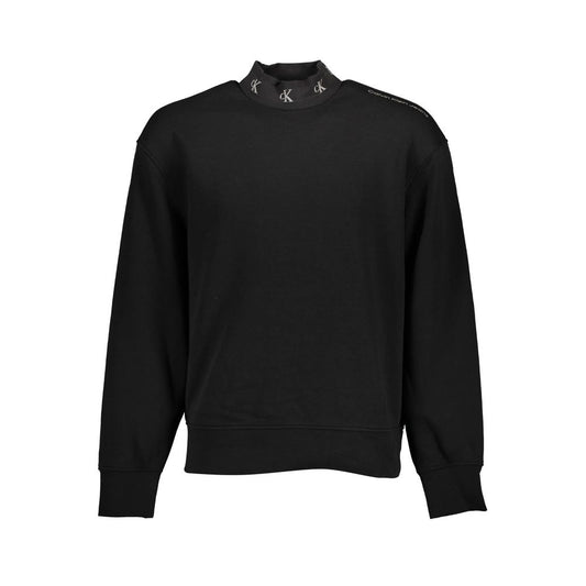 Calvin Klein – Schwarzer Baumwollpullover für Herren