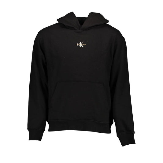 Calvin Klein Black Cotton Men Sweatshirt