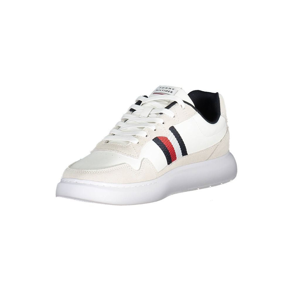 Tommy Hilfiger – Weiße Leder-Sneaker für Herren