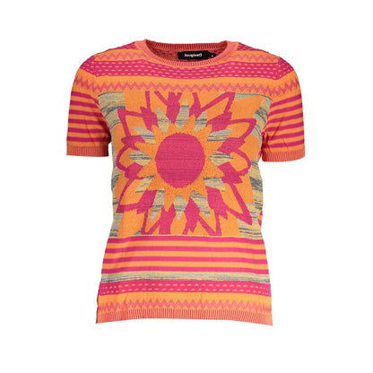 Desigual Orange Cotton Women Sweater