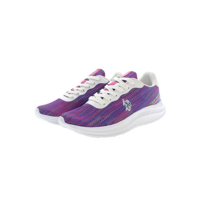 U.S. POLO ASSN. Purple Polyester Women Sneaker