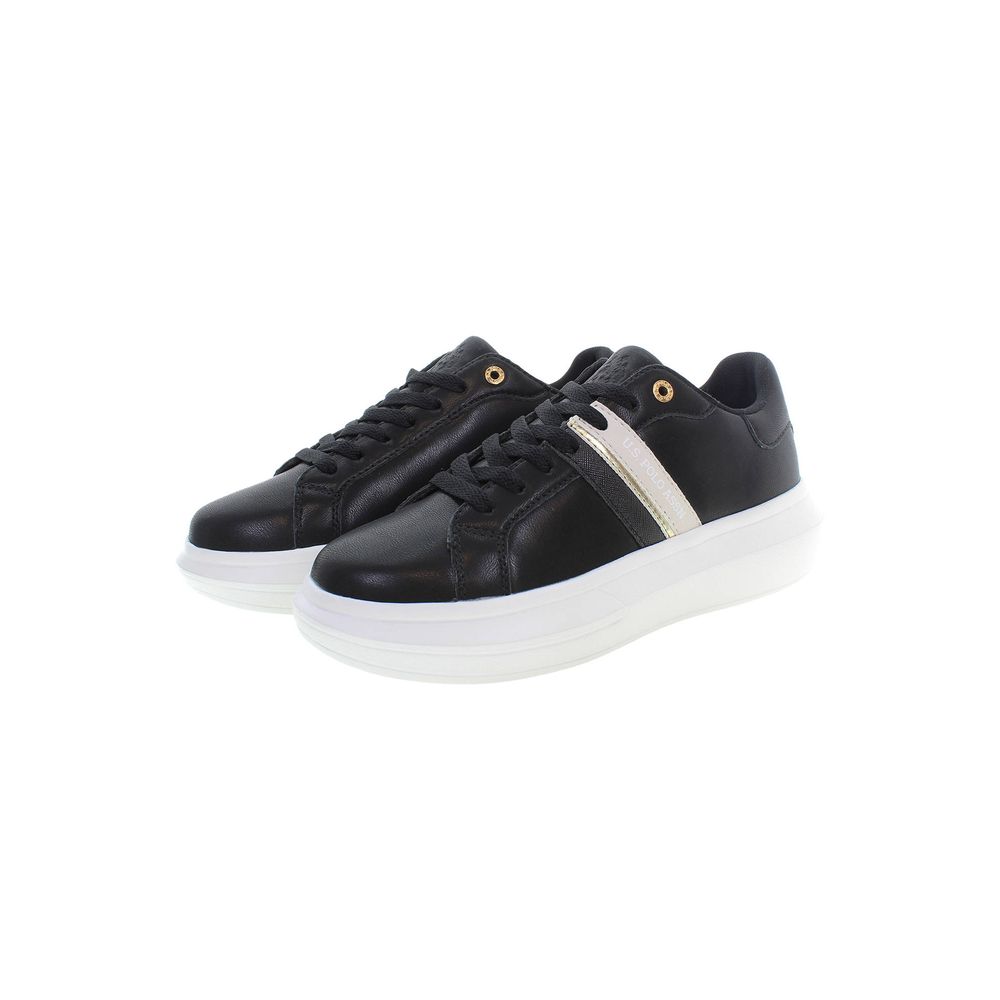 US POLO ASSN. Schwarze Polyester-Sneaker für Damen