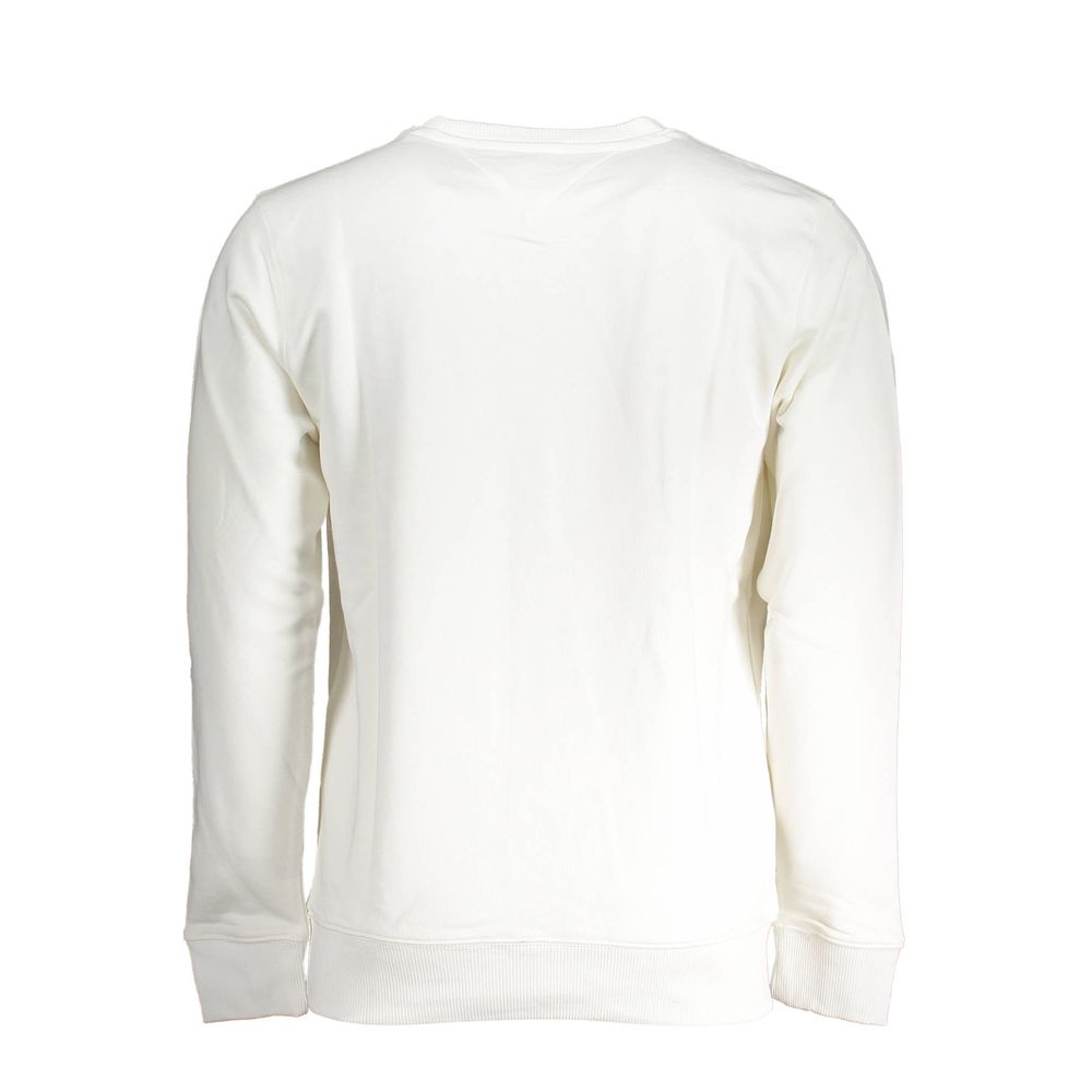 Tommy Hilfiger White Cotton Men Sweater