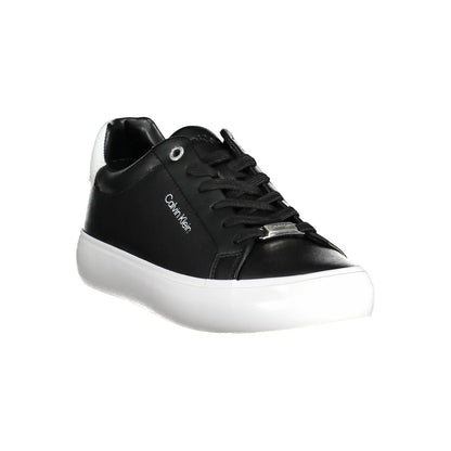 Calvin Klein Black Leather Women Sneaker