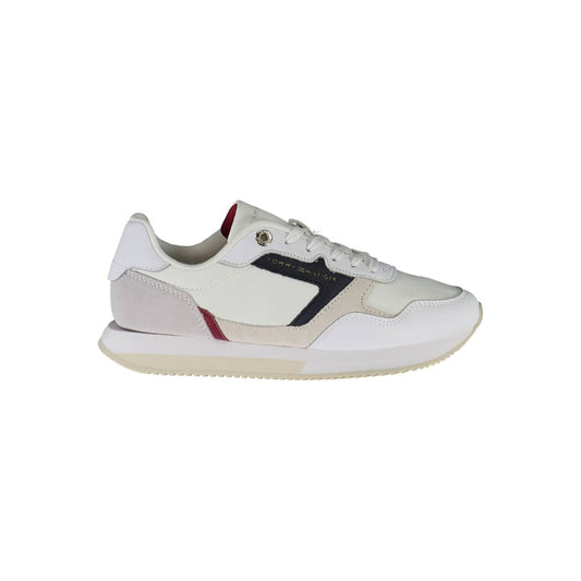 Tommy Hilfiger – Weiße Leder-Sneaker für Damen