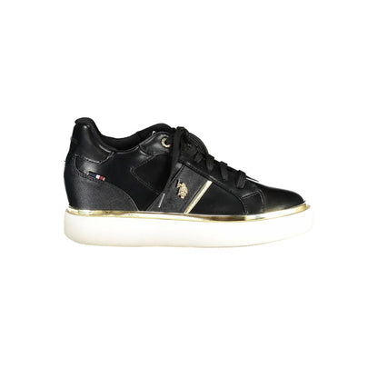 US POLO ASSN. Schwarze Polyester-Sneaker für Damen