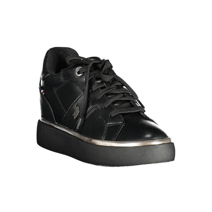 US POLO ASSN. Schwarze Polyester-Sneaker für Damen