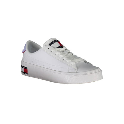 Tommy Hilfiger – Weiße Leder-Sneaker für Damen