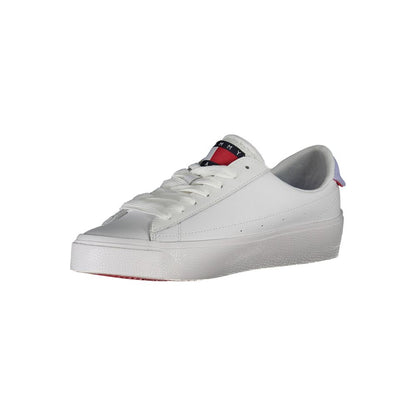 Tommy Hilfiger – Weiße Leder-Sneaker für Damen