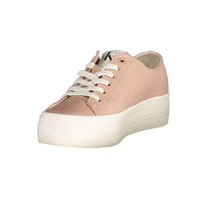 Calvin Klein Pink Cotton Women Sneaker