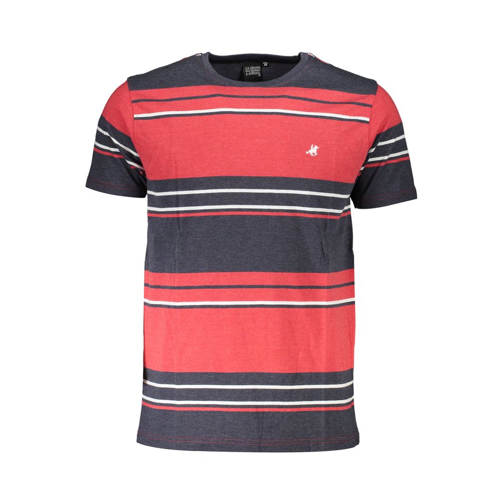 Rotes Baumwoll-T-Shirt US Grand Polo