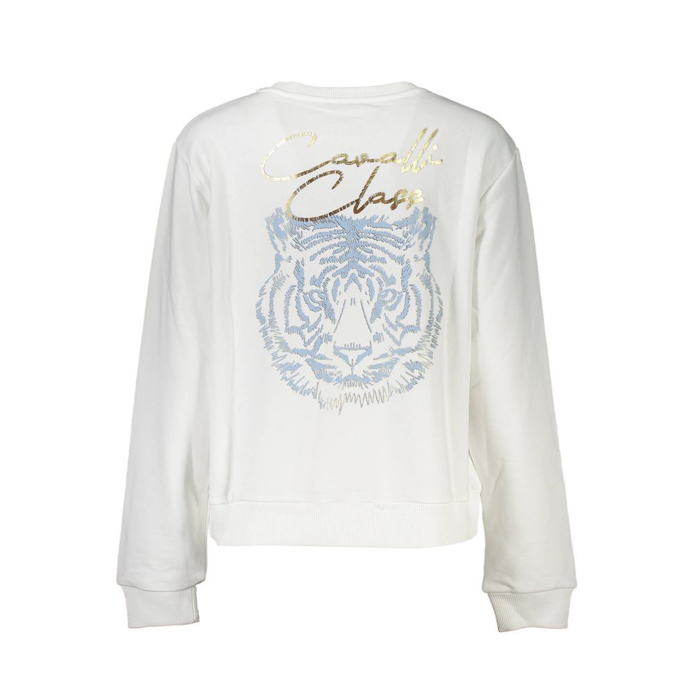 Cavalli Class White Cotton Women Sweater