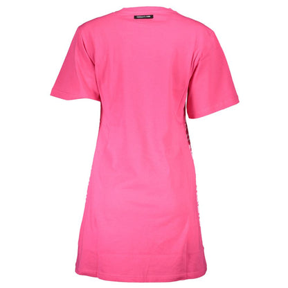 Cavalli Class Pink Cotton Women Dress