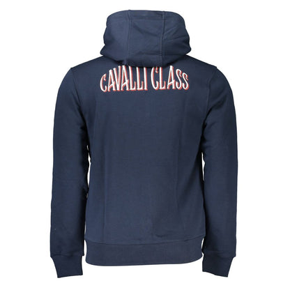 Cavalli Class Blue Cotton Men Sweater