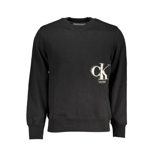 Calvin Klein – Schwarzer Baumwollpullover für Herren