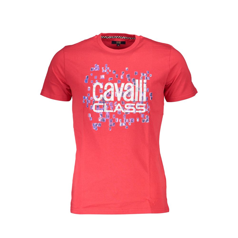 Rotes Baumwoll-T-Shirt „Cavalli Class“