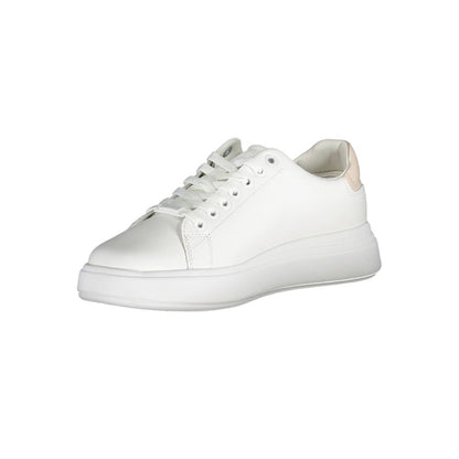 Calvin Klein – Weiße Leder-Sneaker für Damen