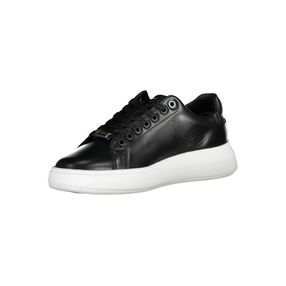 Calvin Klein Black Leather Women Sneaker