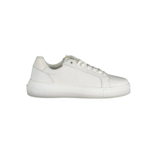 Calvin Klein – Weiße Leder-Sneaker für Damen