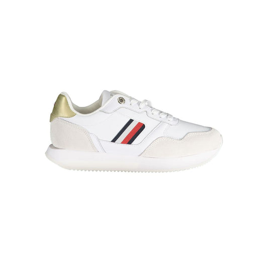 Tommy Hilfiger – Weiße Leder-Sneaker für Damen