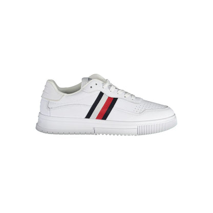 Tommy Hilfiger – Weiße Leder-Sneaker für Herren